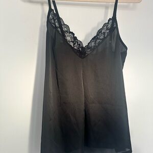 Halston Heritage Black Lace Chemise